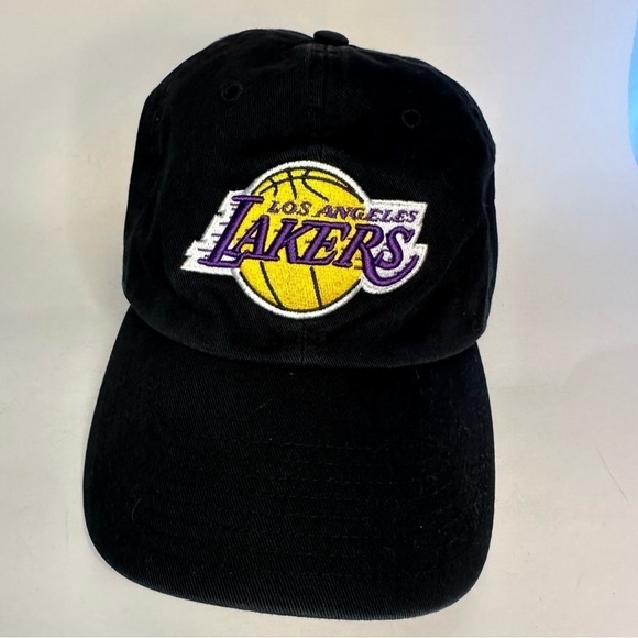Los Angeles Lakers '47 Brand Classics Clean Up Adjustable Hat Cap Unisex Black - Picture 3 of 12